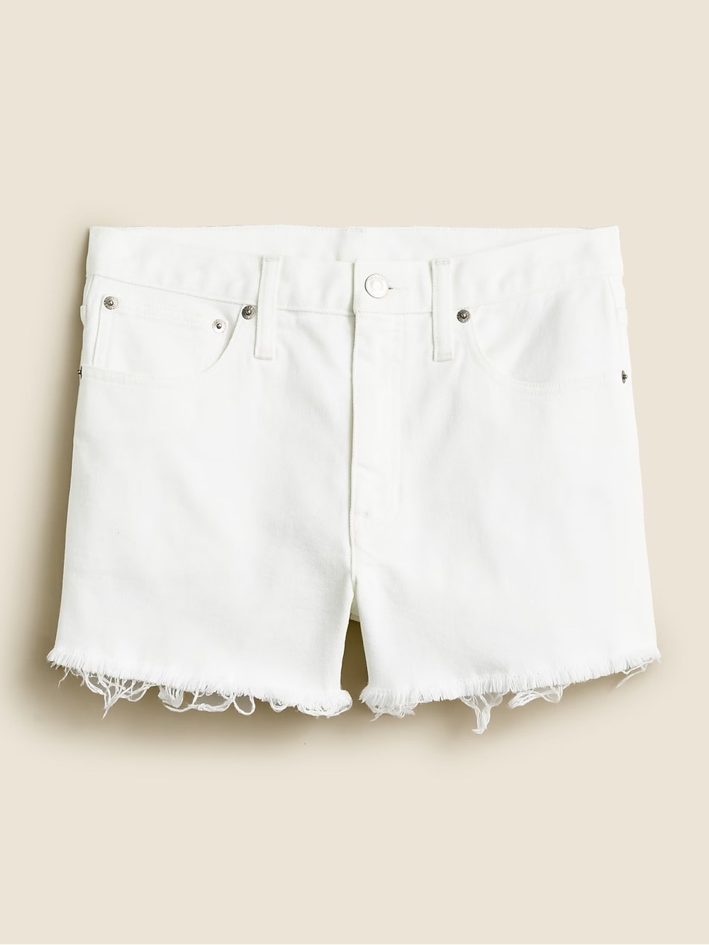 J. Crew Relaxed denim short in white